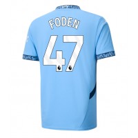 Maglia Calcio Manchester City Phil Foden #47 Prima Divisa 2024-25 Manica Corta